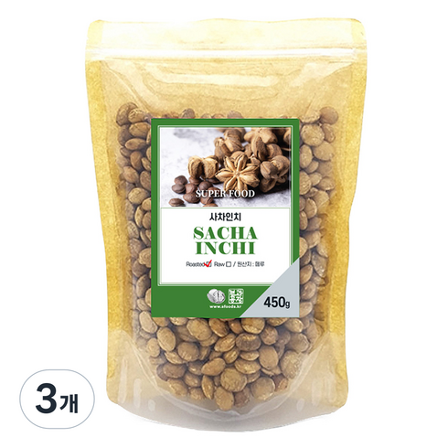 견과공장 사차인치, 450g, 3개