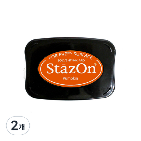 츠키네코 StazOn 유성 잉크 패드, sz 92_Pumpkin, 2개