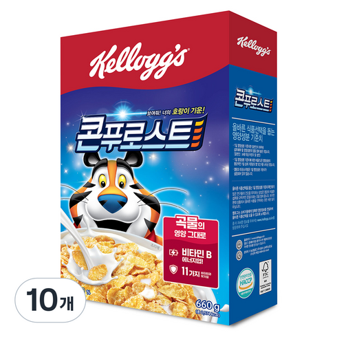 콘푸로스트 시리얼, 660g, 10개