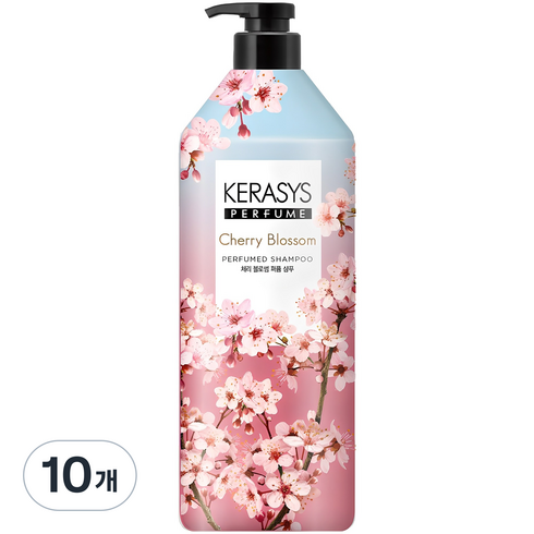 케라시스 퍼퓸 샴푸 체리 블라썸, 1L, 10개