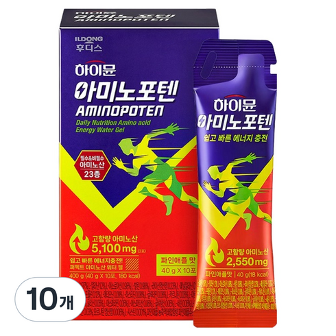 하이뮨 아미노포텐 에너지젤, 400g, 10개