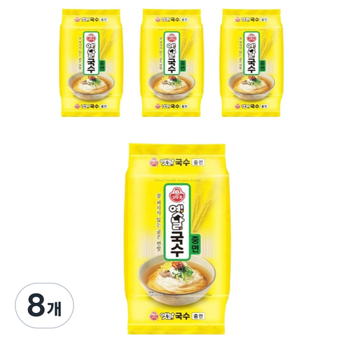 오뚜기옛날 국수 중면, 3kg, 8개