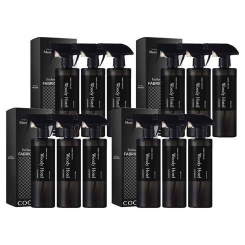 코코도르 패브릭 퍼퓸 섬유탈취제 우디호텔 본품, 12개, 500ml