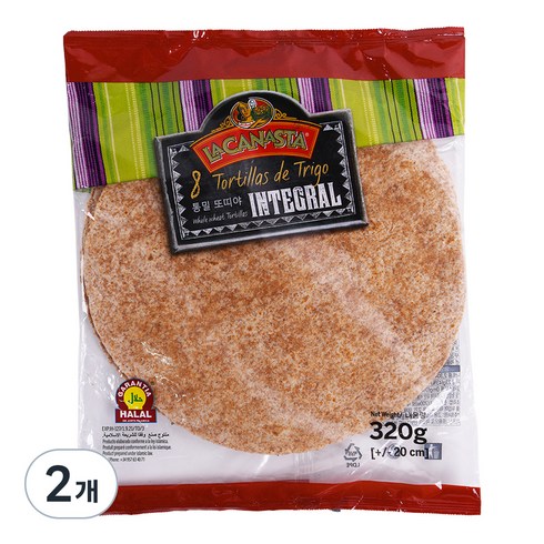 라카나스타 통밀 또띠아 20cm, 320g, 2개