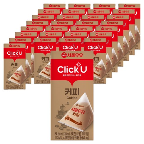 클릭유 커피우유, 200ml, 120개