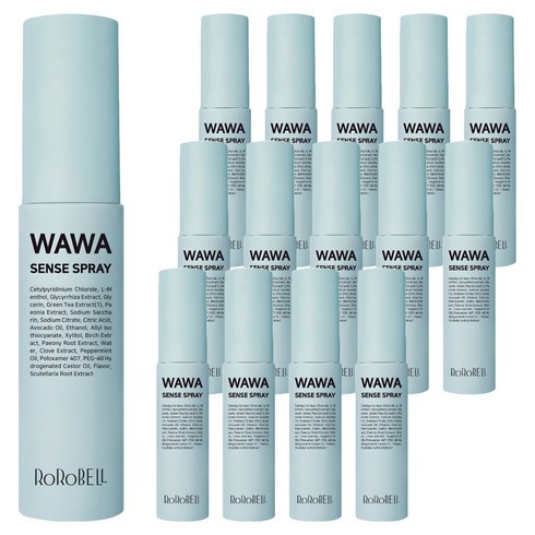 로로벨 구취제거 와와 센스 구강스프레이, 10ml, 15개
