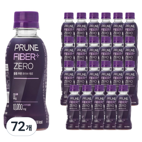 클룹 푸룬주스 화이바 제로, 72개, 180ml