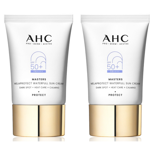 AHC 마스터즈 멜라프로텍트 워터풀 선크림 SPF50+ PA++++, 40ml, 2개