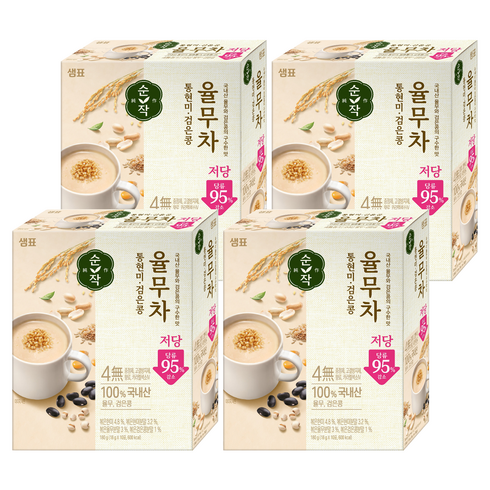 순작 통현미 검은콩 저당 율무차, 18g, 10개입, 4개
