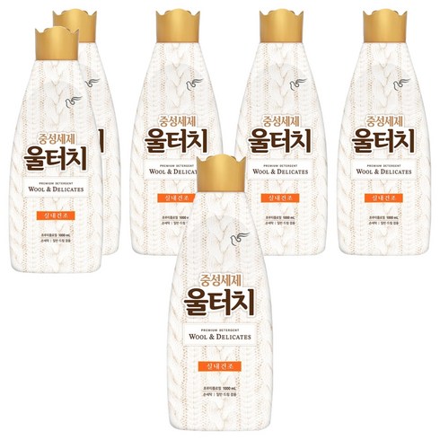 울터치 중성 세제 본품, 1L, 6개
