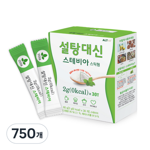 설탕대신 스테비아 스틱형, 2g, 750개