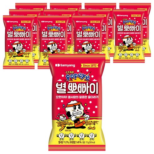 삼양 별 뽀빠이, 72g, 12개