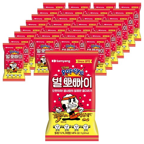 삼양 별 뽀빠이, 72g, 60개