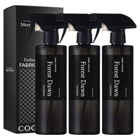 코코도르 패브릭 퍼퓸 섬유탈취제 숲속새벽공기 본품, 500ml, 3개