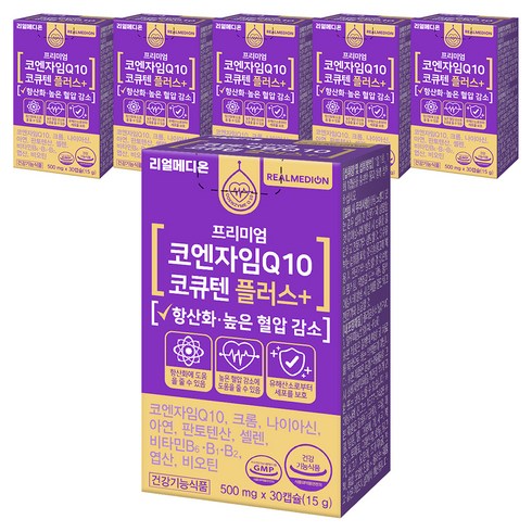 리얼메디온 코엔자임 Q10 코큐텐 플러스 15g, 30정, 6개