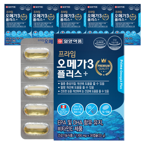 일양약품 프라임 오메가3 플러스, 30정, 6개