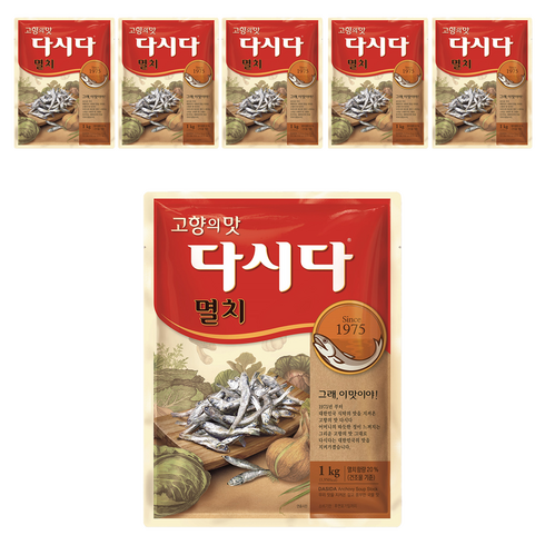다시다 멸치, 1kg, 6개
