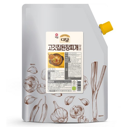 다담 고깃집 된장찌개 양념, 2kg, 1개