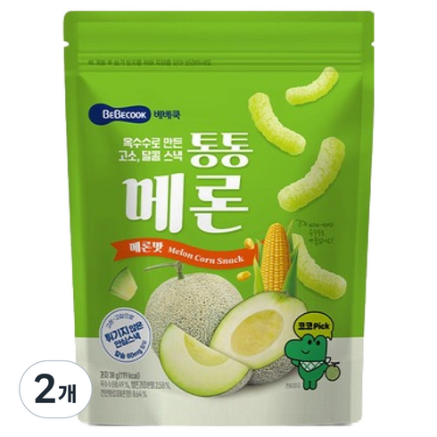 베베쿡 통통메론, 30g, 2개, 메론맛