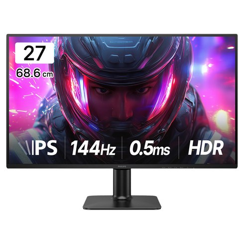 필립스 FHD 게이밍 144 프리싱크 HDR 무결점 모니터, 68.6cm, 27E2G2200