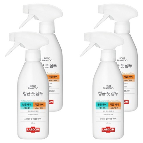 항균 풋샴푸 by 랩신, 1개입, 4개, 410ml