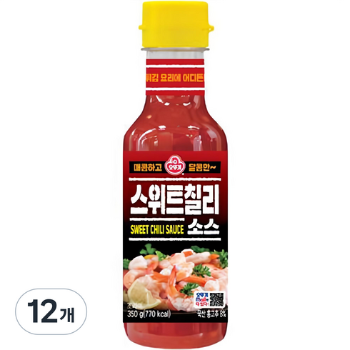 오뚜기 스위트칠리소스, 350g, 12개
