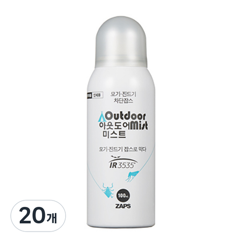 잡스 아웃도어 미스트, 100ml, 20개