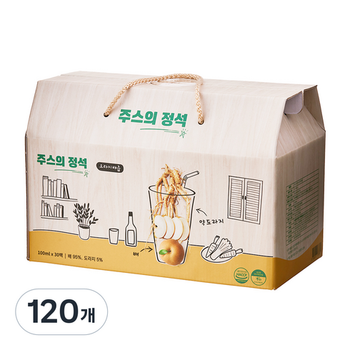 주스의정석 도라지배즙, 120개, 100ml