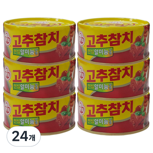 사조 오뚜기 고추참치, 150g, 24개