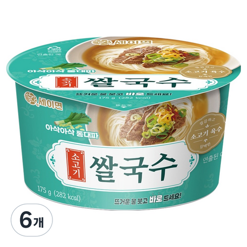 세이면 소고기 쌀국수, 6개, 175g