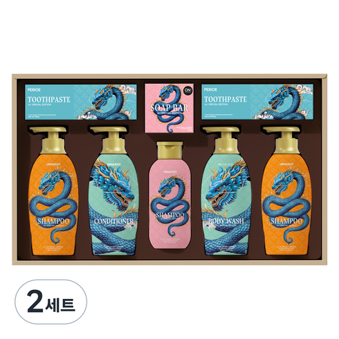 LG생활건강 AI 프리미엄 세트 청룡에디션 + 쇼핑백, 2세트