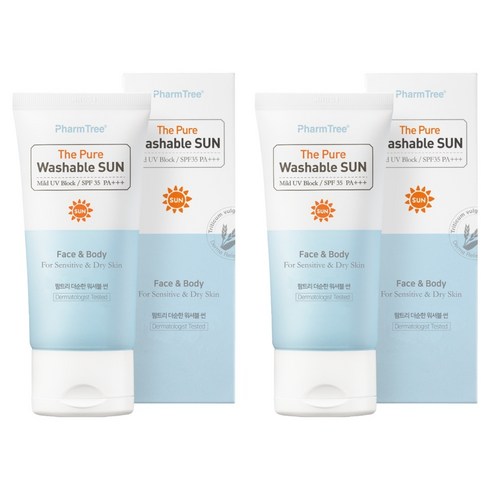 팜트리 더순한 워셔블 썬 SPF35 PA+++, 50ml, 2개