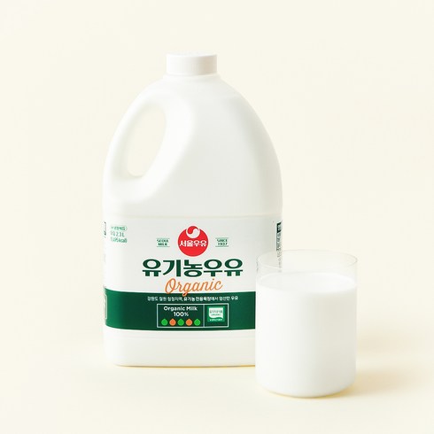 서울우유 유기가공식품 인증 유기농우유, 2.3L, 1개