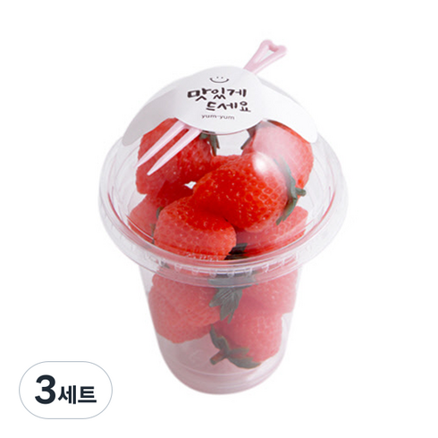 돔형 다용도 컵 9.2 x 10.4 cm + 맛있게드세요스티커 + 포크 랜덤 발송, 50개입, 3세트