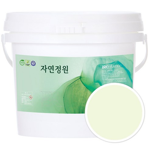 자연정원 수성 페인트, BR055 화이트 민트, 5L, 1개