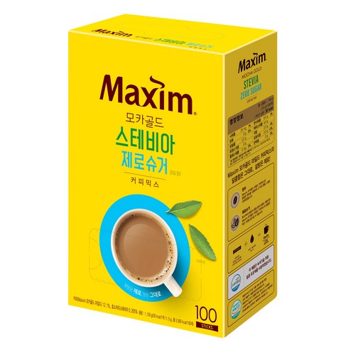 맥심 모카골드 스테비아 제로슈거 커피믹스, 11.5g, 100개입, 1개