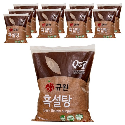 큐원 흑설탕, 1kg, 10개