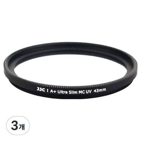 JJC 울트라 슬림 렌즈 보호 UV 필터, F-MCUV43, 3개