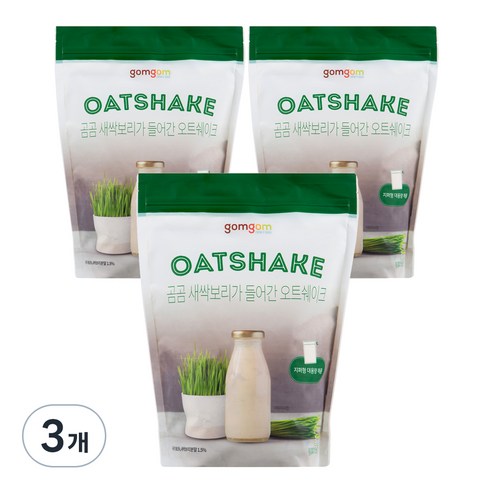 곰곰 새싹보리가 들어간 오트쉐이크, 1kg, 3개