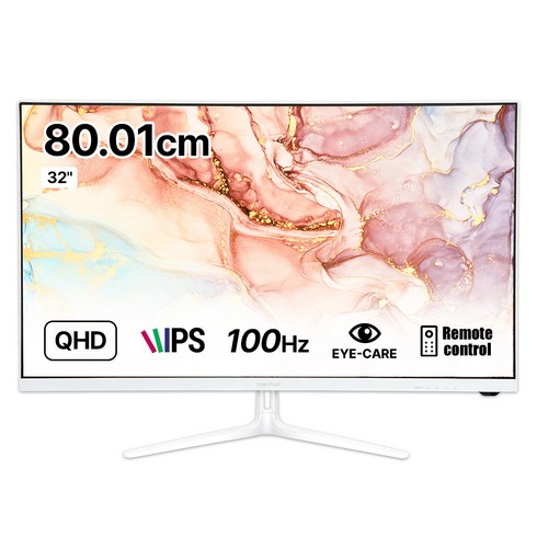 인터픽셀 QHD 화이트 에디션 모니터, 80cm, IPQ3220(일반)