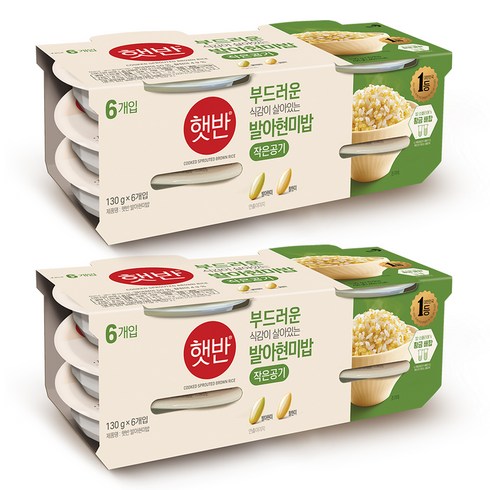 햇반 발아현미밥, 130g, 12개