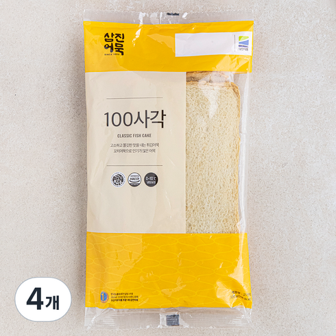 삼진어묵 100사각, 320g, 4개