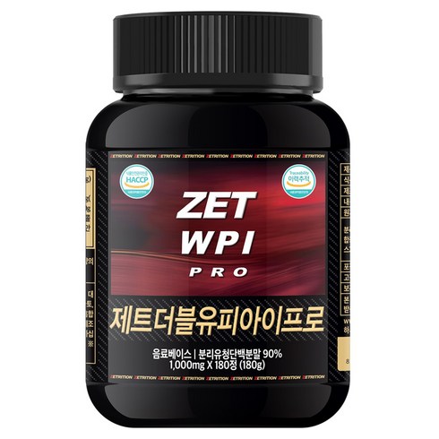 제트리션 제트WPI프로 1000mg, 1개, 180정