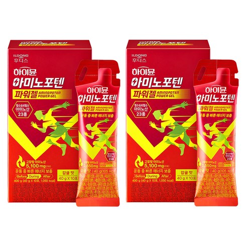 하이뮨 아미노포텐 파워젤 10p, 400g, 2개