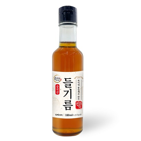 복이네먹거리 중국산 통들깨로 만든 진한맛 들기름, 180ml, 1개