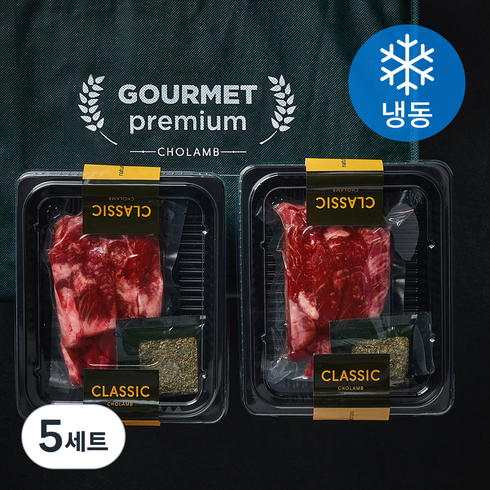 고메 프리미엄 양갈비 세트 (냉동), 1kg, 5세트