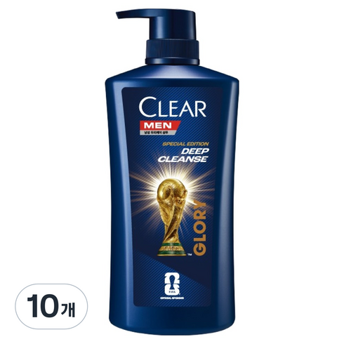 클리어 맨 딥 클린 샴푸 FIFA 월드컵 26 리미티드 패키지 에디션, 650ml, 10개