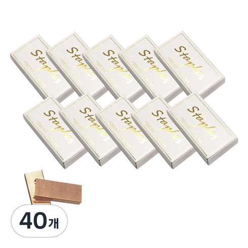 투코비 금속 스테이플러 심 로즈골드 1000p, 33호침, 40개