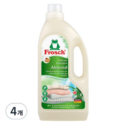 프로쉬 아몬드 세탁세제, 1.5L, 1개입, 4개