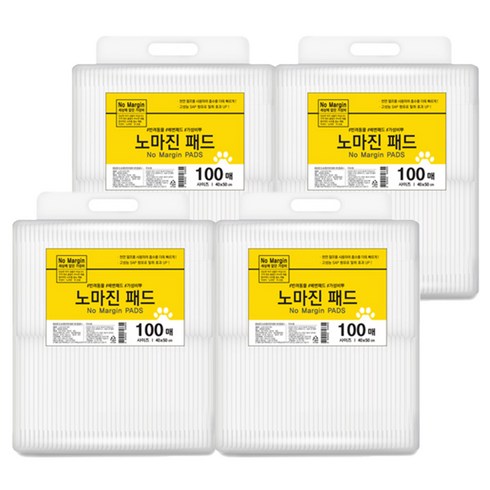 노마진 반려견 배변패드, 100개입, 4개